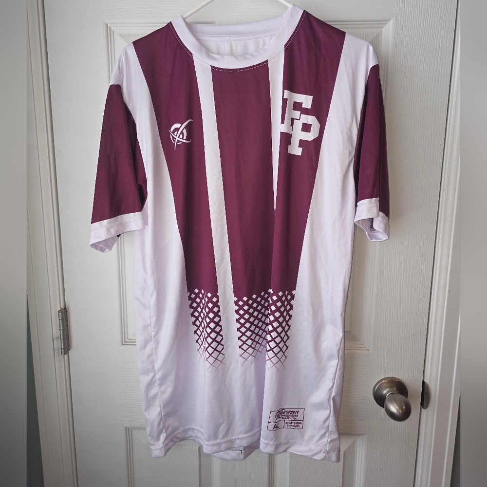 Soccer Jersey Lightweight Short Sleeve Crew Neck T-shirt SZ L #6